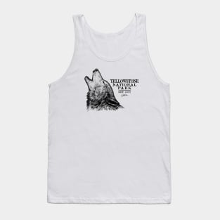 Yellowstone National Park Howling Wolf Tank Top